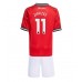 Manchester United Joshua Zirkzee #11 Hjemmedraktsett Barn 2025-26 Korte ermer (+ Korte bukser)